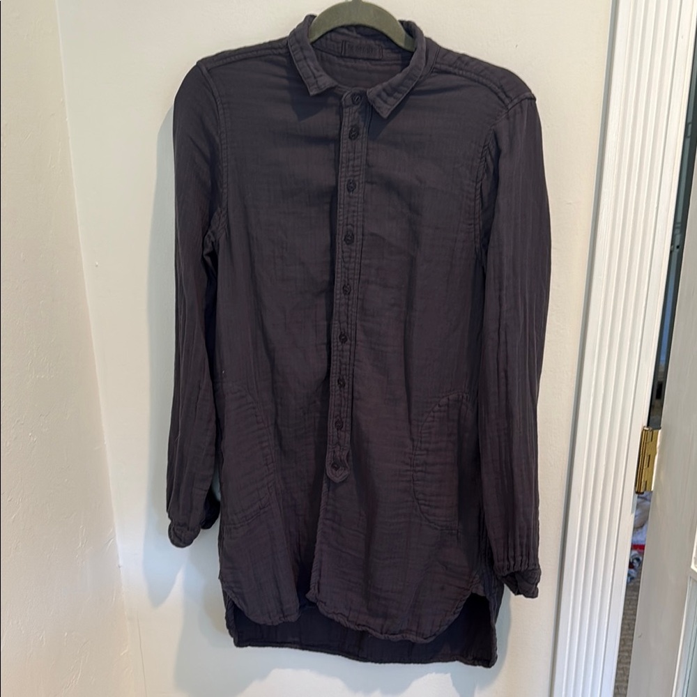 CP Shades Women's Button Down Shirt - Dark Gray